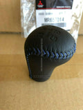 GENUINE MITSUBISHI LANCER CP9A EVO5 EVO6 KNOB GEAR SHIFT BLUE STITCH MR657014