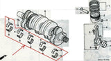 HONDA CBR250RRL CBR250RRN MC22 CRANK MAIN BEARING SET BLACK 13313-KY1-000 BLADE