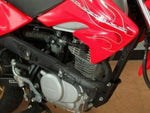 HONDA XR100 XR50 MOTARD VISOR SET FRONT WL R292R EXTREME RED 61300-KTK-620ZA jdm