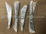CARBON DOUBLE CANARDS SET FR BUMPER for MITSUBISHI LANCER EVO CP9A TOMMI MAKINEN