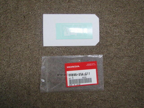 HONDA INTEGRA DC5 LABEL, IMMOBILIZER AND SECURITY 39885-S5A-G11 GENUINE JDM PART