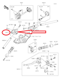 KAWASAKI NINJA 1000 ABS 2017 ZX1000W HOLDER-HANDLE,LH,F.S.BLACK 46012-0090-18R