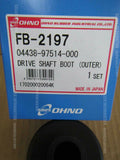 JDM AFTERMARKET!  OHNO DRIVE SHAFT BOOT OUTER FB-2197 FOR HONDA
