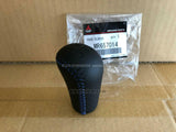 GENUINE MITSUBISHI LANCER CP9A EVO5 EVO6 KNOB GEAR SHIFT BLUE STITCH MR657014