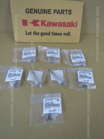 KAWASAKI  ZXR400-2 ZX400L 1991-1999 VALVE EXHAUST SET X8pcs 12005-1108 poppet YO