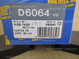 KASHIYAMA MITSUBISHI CANTER TRUCK FB30B FB328 FRONT BRAKE PAD SET D6064-02