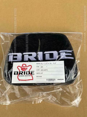 BRIDE BLACK TUNING PAD HEAD BLACK (X1PC) K01APO jdm accessories seat bucket EDLP
