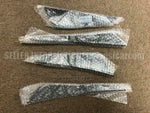 CARBON DOUBLE CANARDS SET FR BUMPER for MITSUBISHI LANCER EVO CP9A TOMMI MAKINEN