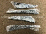 CARBON DOUBLE CANARDS SET FR BUMPER for MITSUBISHI LANCER EVO CP9A TOMMI MAKINEN