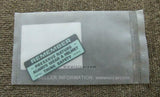 HONDA C50 CUB 1977 LABEL, DRIVE CAUTION NH1 (BLACK) 87560-323-670ZA