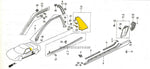 HONDA NSX NA1 GARNISH, LH CTR PILLAR ESTORIL TURQUOISE BG32P 72575-SL0-505ZQ JDM