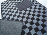 JDM GREY/BLACK CHEQUERED FLOOR MAT SET FOR HONDA CR-X EF6 EF7 EF8 classic spares