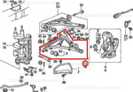 HONDA NSX NA1 NA2 ARM ASSY RH FR LOWER 51350-SL0-020 contact us for MORE PARTS