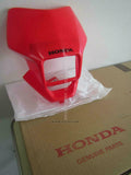 HONDA XR100 XR50 MOTARD VISOR SET FRONT WL R292R EXTREME RED 61300-KTK-620ZA jdm