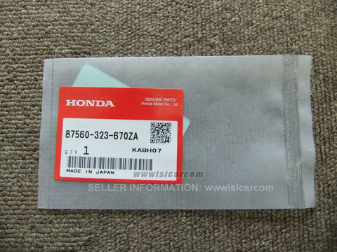HONDA C50 CUB 1977 LABEL, DRIVE CAUTION NH1 (BLACK) 87560-323-670ZA