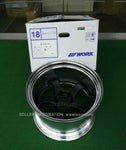 WORK MEISTER ALLOW WHEEL S1R 18X11.5J -43 5H PCD 114.3 MAT BLACK