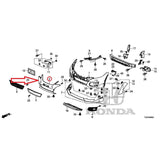 HONDA CIVIC TYPE R 2.0L FK2 GARNISH FRONT BUMPER FACE 71102-TV0-E50 genuine part
