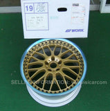 WORKS VS XX NEW TYPE ALLOY WHEEL 19X9.5J +28 (R) H5 PCD 114.3 GOLD 923-49828A