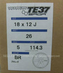 RAYS VOLK RACING ALLOW WHEEL TE37 SAGA 18X12J +26 5H PCD 114.3 BRONZE