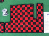 JDM RED/BLACK CHEQUERED FLOOR MAT SET FOR HONDA CR-X EF6 EF7 EF8 classic spares