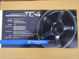 ADVAN RACING TC-4 WHEEL SIZE 18X8.5J +38 5X114.3 BLACK GUN METALLIC & RING jdm4U