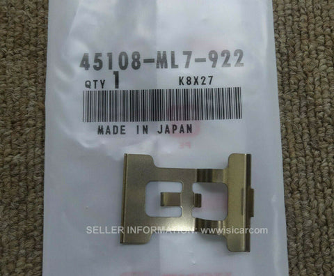 HONDA STEED NV400C NC26 SPRING, PAD (NISSIN) 45108-ML7-922