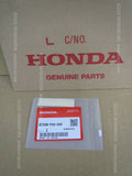 HONDA CIVIC EK9 LABEL, COLD DISTRICT 87308-P2A-000 CONTACT US FOR CUSTOM ORDERS