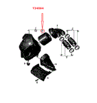 AUDI JAPAN S6 V8 TWIN TURBO WAUZZZ4G4DN1 AIR FILTER T34064 genuine spare parts !