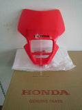 HONDA XR100 XR50 MOTARD VISOR SET FRONT WL R292R EXTREME RED 61300-KTK-620ZA jdm