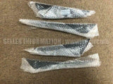CARBON DOUBLE CANARDS SET FR BUMPER for MITSUBISHI LANCER EVO CP9A TOMMI MAKINEN