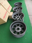 RS WATANABE EIGHT SPOKE R-TYPE WHEEL SET X4 16X8JJ PCD 114.3 4H BLACK ORDER MADE