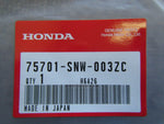 HONDA CIVIC FD1 EMBLEM REAR 75701-SNW-003ZC GENUINE JDM PARTS DIRECT 2U JAPAN