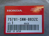 HONDA CIVIC FD1 EMBLEM REAR 75701-SNW-003ZC GENUINE JDM PARTS DIRECT 2U JAPAN