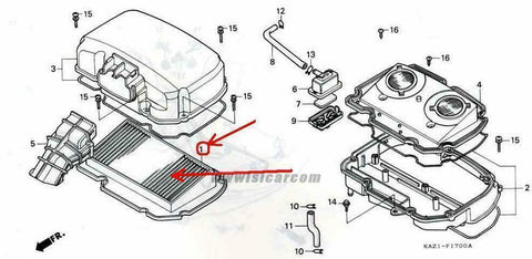HONDA CBR250RR MC22 AIR FILTER ELEMENT 17210-KAZ-000 ENVIAMOS A AMÉRICA DEL SUR!