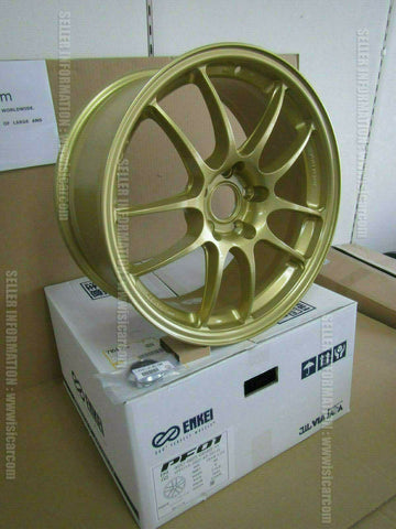 ENKEI PF01 WHEEL 18X8.5J +48 5H PDC114.3 FACE R GOLD A54309 alloy jdm car parts