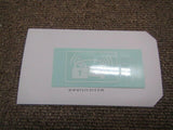 HONDA INTEGRA DC5 LABEL, IMMOBILIZER AND SECURITY 39885-S5A-G11 GENUINE JDM PART