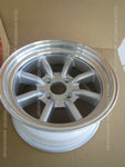 RS WATANABE EIGHT SPOKE R-TYPE WHEEL X1 PC 16X8JJ PCD 114.3 4H SILVER METALLIC