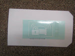 HONDA INTEGRA DC5 LABEL, IMMOBILIZER AND SECURITY 39885-S5A-G11 GENUINE JDM PART