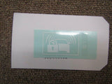 HONDA INTEGRA DC5 LABEL, IMMOBILIZER AND SECURITY 39885-S5A-G11 GENUINE JDM PART