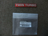 EMBLEM TWIN TURBO 13291-05U10 NISSAN SKYLINE GT-R BNR32 RB26DETT JDM IMPORTS 2U